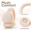 Winter Foldable Plush Earmuffs, Warm Ear Warmers for Cold