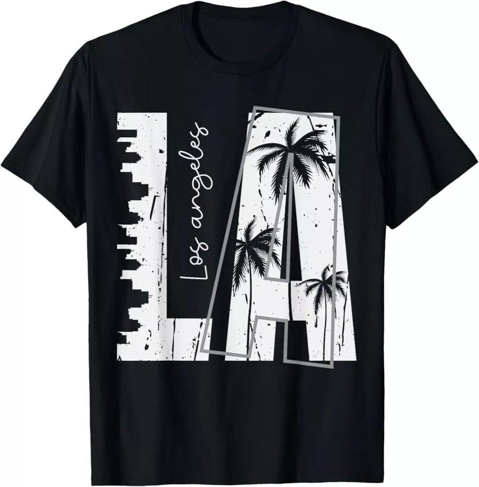 2025/LA Лос-Анджелес Футболка, Молись за Калифорнию Футболка, Унисекс Футболка Унисекс XL