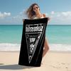 Beweis Strandtuch mit Böhse Onkelz Bandmuster - weich, saugfähig, schnelltrocknend, maschinenwaschbar - perfekt zum Schwimmen, Camping, Baden