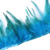 Dyeing Rooster Feathers Trim 4-6Inch Chicken Feather Fringe Ribbon for Clothing Accessories Wedding Decoration Plumas for Crafts