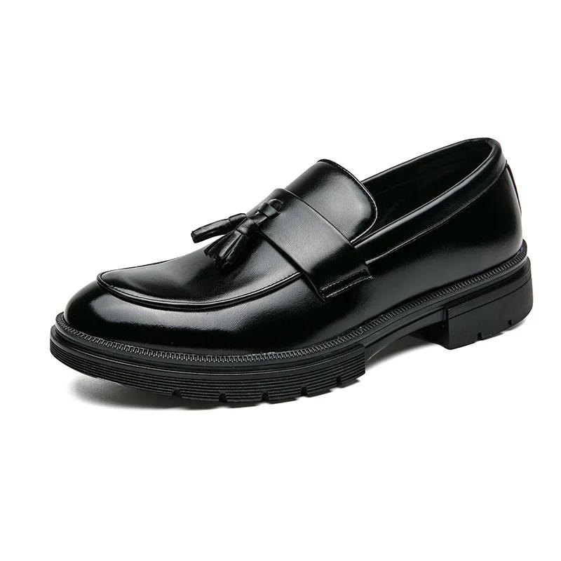Fashion Mens Dress Shoes Men's Formal Original Leather Italian Skin Shoes for Men Elegant Casual Business Luxury Social Male Shoe