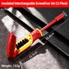 Interchangeable Bits Insulated Screwdriver Set  for Electrical Repair and Hardware Maintenance