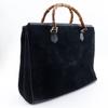 Gucci Bang Boot Tote Bag Old Gucci Black Suede Women Used