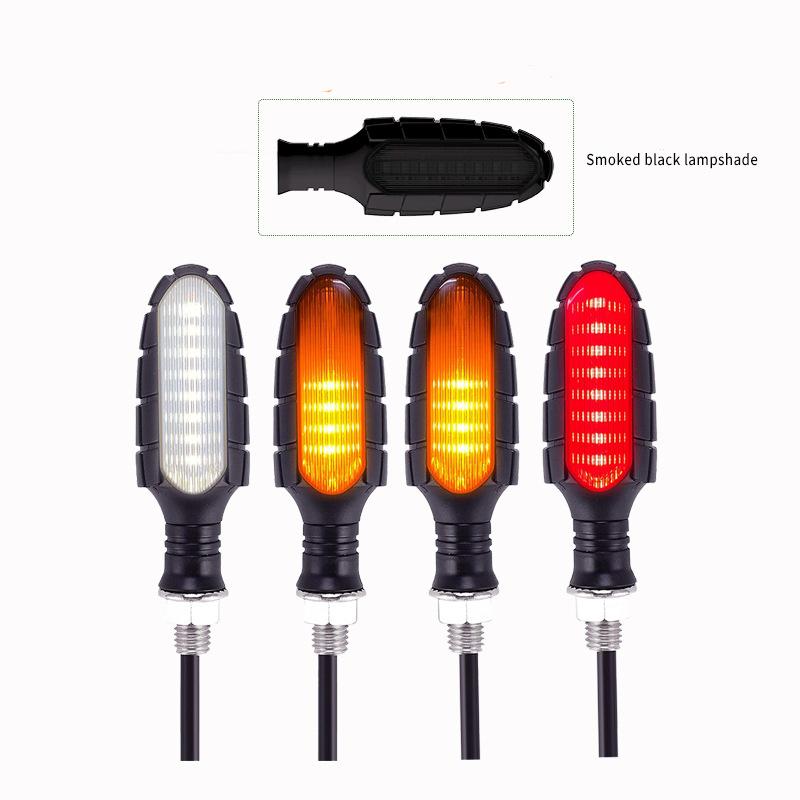 16 LED Motorcycle Turn Signal Lights Waterproof DRL Flasher Motorbike Indicator Blinker Moto Tail Brake Warning Lamp DC 12V