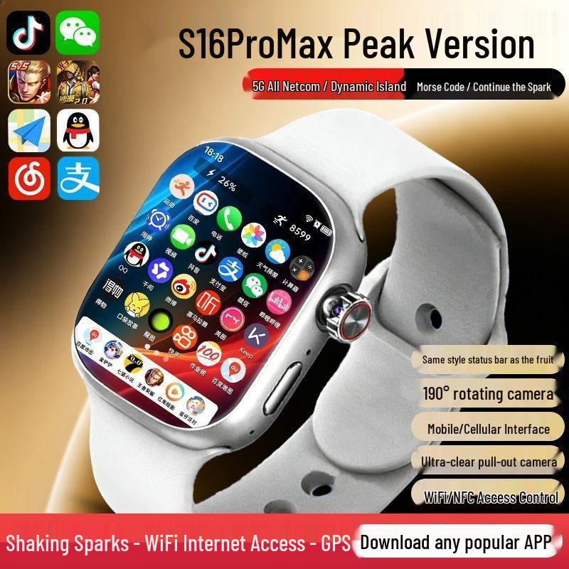 Huaqiangbei 5G Smartwatch with SIM, WiFi, Dual System, & Universal NFC Support