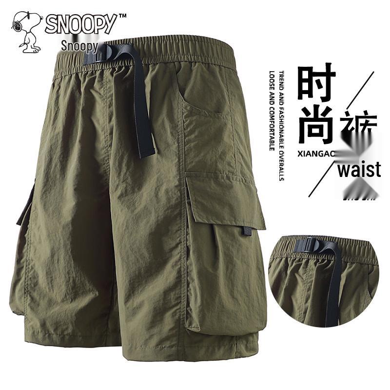 SNOOPY Men s Summer Ice-Feel Casual Shorts XL