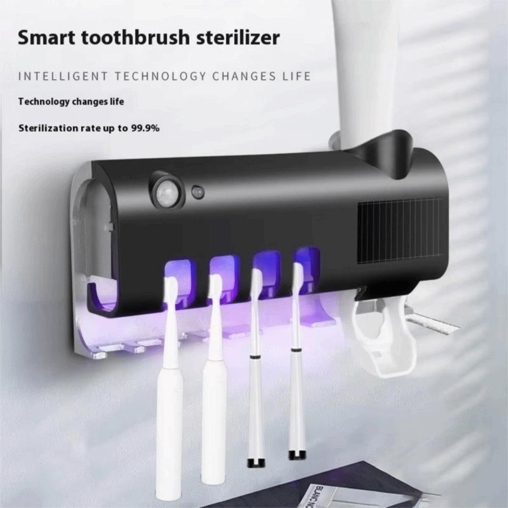 Infrared Sterilizing Automatic Toothpaste Dispenser USB Recharge Toothpaste Squeezer  Family