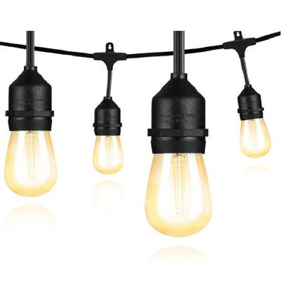10 Big Lights Connectable Commercial Grade Waterproof Outdoor Festoon LED String Lights Decoration For Garden Holiday Wedding
