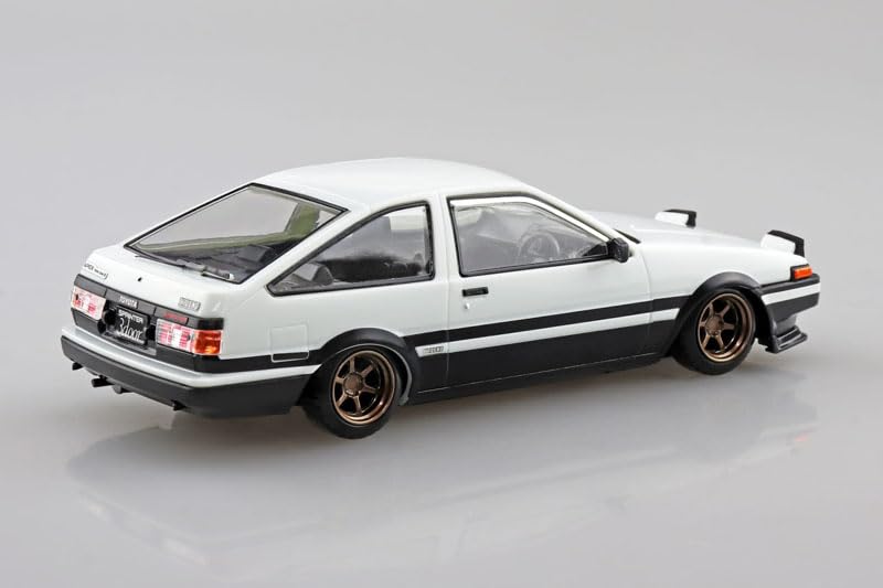 1/32 Toyota Sprinter Trueno Custom (Hi-Tech Two-Tone) Aoshima Car Plastic Model Raku-Pura Snap Kit No. 11CU-WB