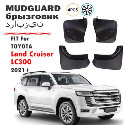 4 pièces POUR Toyota Land Cruiser LC LC300 Garde-boue Bavette Garde-boue Garde-éclaboussures Bavettes Accessoires de Voiture 2024 2025+