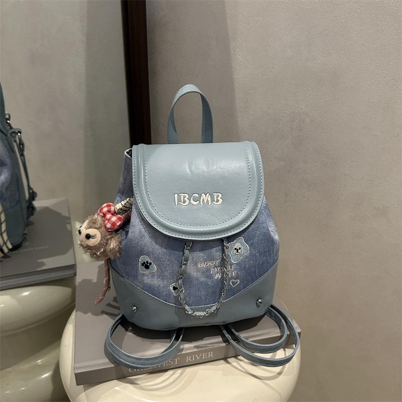 Neue Mode einfarbig schlichte Freizeit Reise Trend große Kapazität niedlich süß Shopping lässige Doppel-Schulter Damenhandtasche