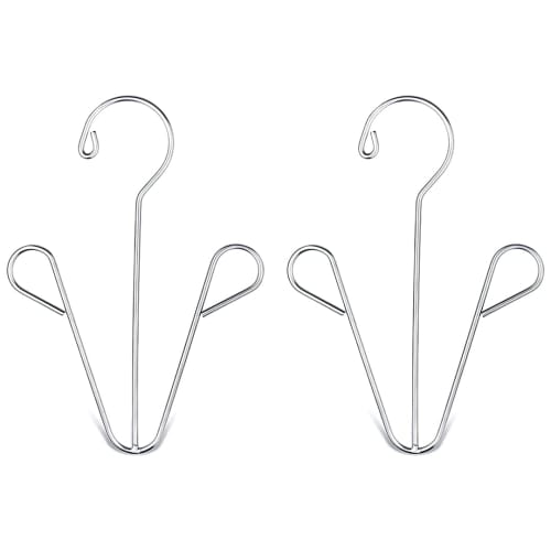 KOYOKOMA [Set of 2] Shoe Hanger, Shoe Rack, Shoe Hanger, Shoes, Sneakers, Hooks, Space-Saving, Stainless Steel, Storage, Laundry, Hang Drying