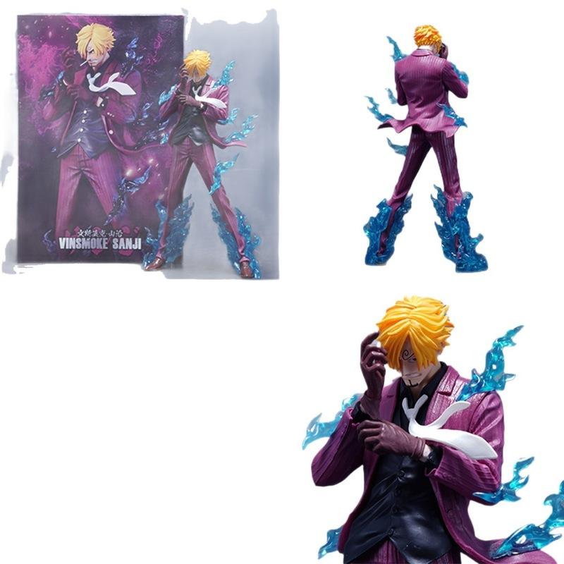 One Piece Series New Style Tenryu Sanji King Color Standing Pose Domineering Table Decoration Figurine Boxed Action Figure Model