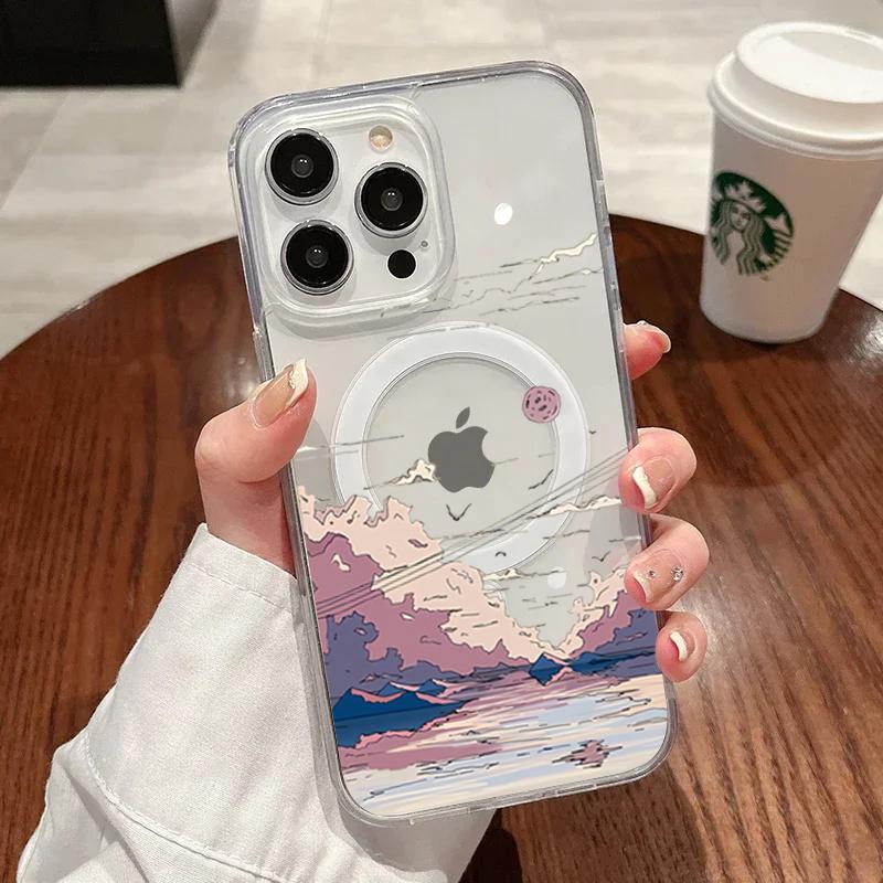 Beautiful Village At The Foot Of The Mountain Phone Case For IPhone 17e 17 Pro Max 16 15 14 13 12 11 Plus Shockproof Ins Cover