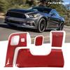 4pcs Steering Wheel Lower Panel Trim Cover For Ford Mustang 15+ Red Carbon Fiber