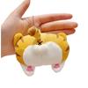 Creative Plush Corgi, Pig, and Cat Butt Keychain Pendant Charm for Women