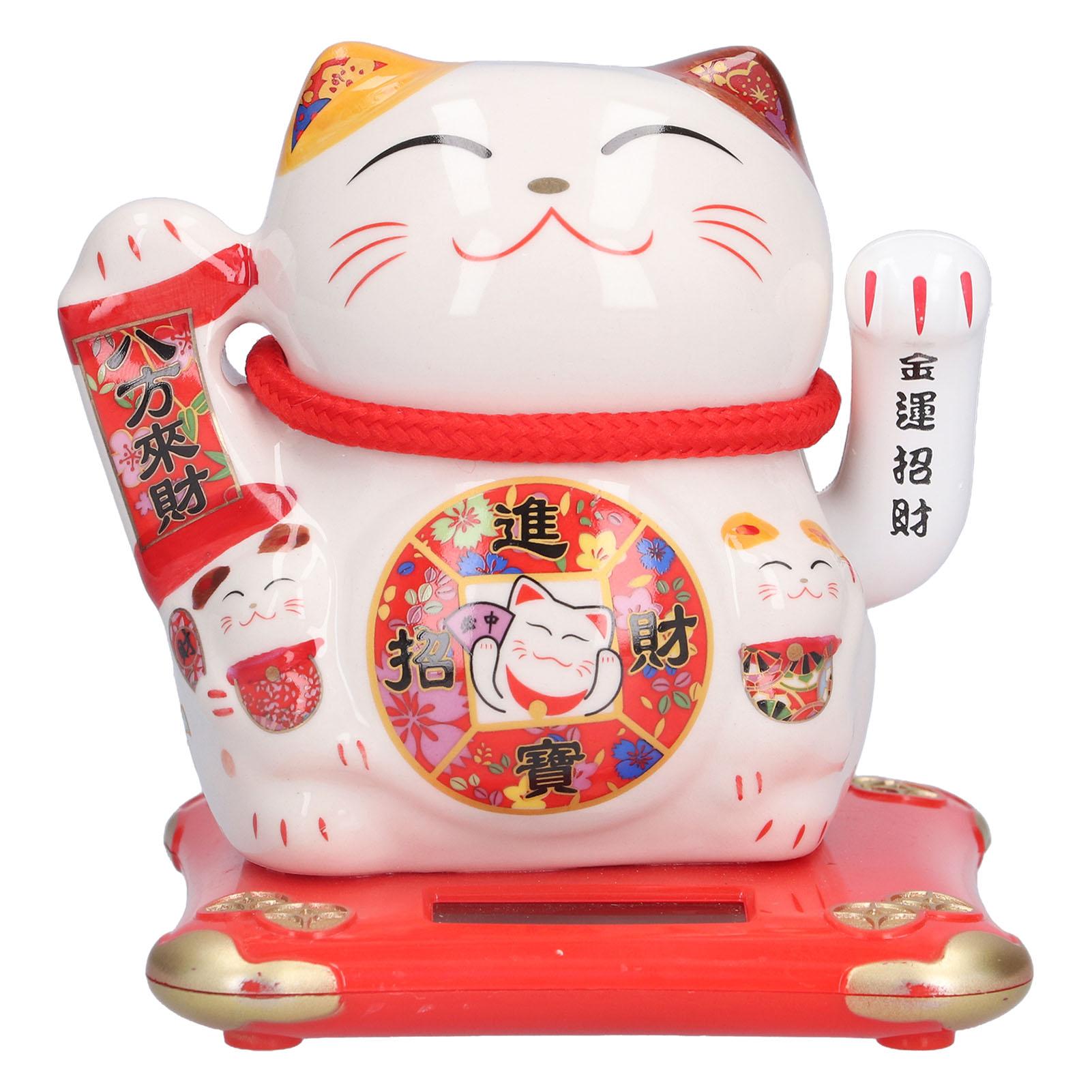 

Керамический богатство приветствующий кот орнамент настольный удача кот ремесло для дома магазин магазин бизнес