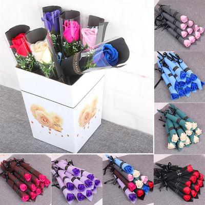 Charming 10 Piece Fake Soap Rose Flowers Versatile for Various Occasions