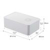 Yamazaki Tower Butter Case with Valve, White, Approx. 14.7 X 9.2 X 5cm, One-Push Seal, Dishwasher and Microwave Safe, Product Number 4821