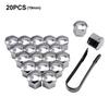 Yiooskl 20pcs Car Wheel Nuts Car Tire Nuts Clip Nuts Wheel Nuts Caps Universal