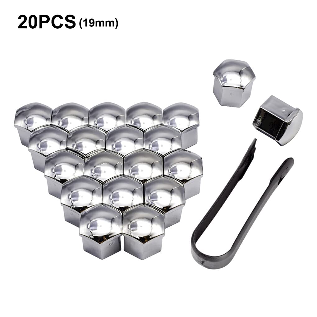Generic 20pcs Car Wheel Nut Cap Pack Exterior Decoration Replacement Hub Screw Cover with