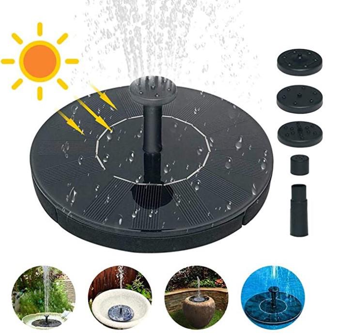 

Круглый плавающий мини-фонтан на солнечной энергии для садоводства и ландшафтного дизайна