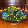 Hotel Dining Table Turntable Floral Display and Arrangement