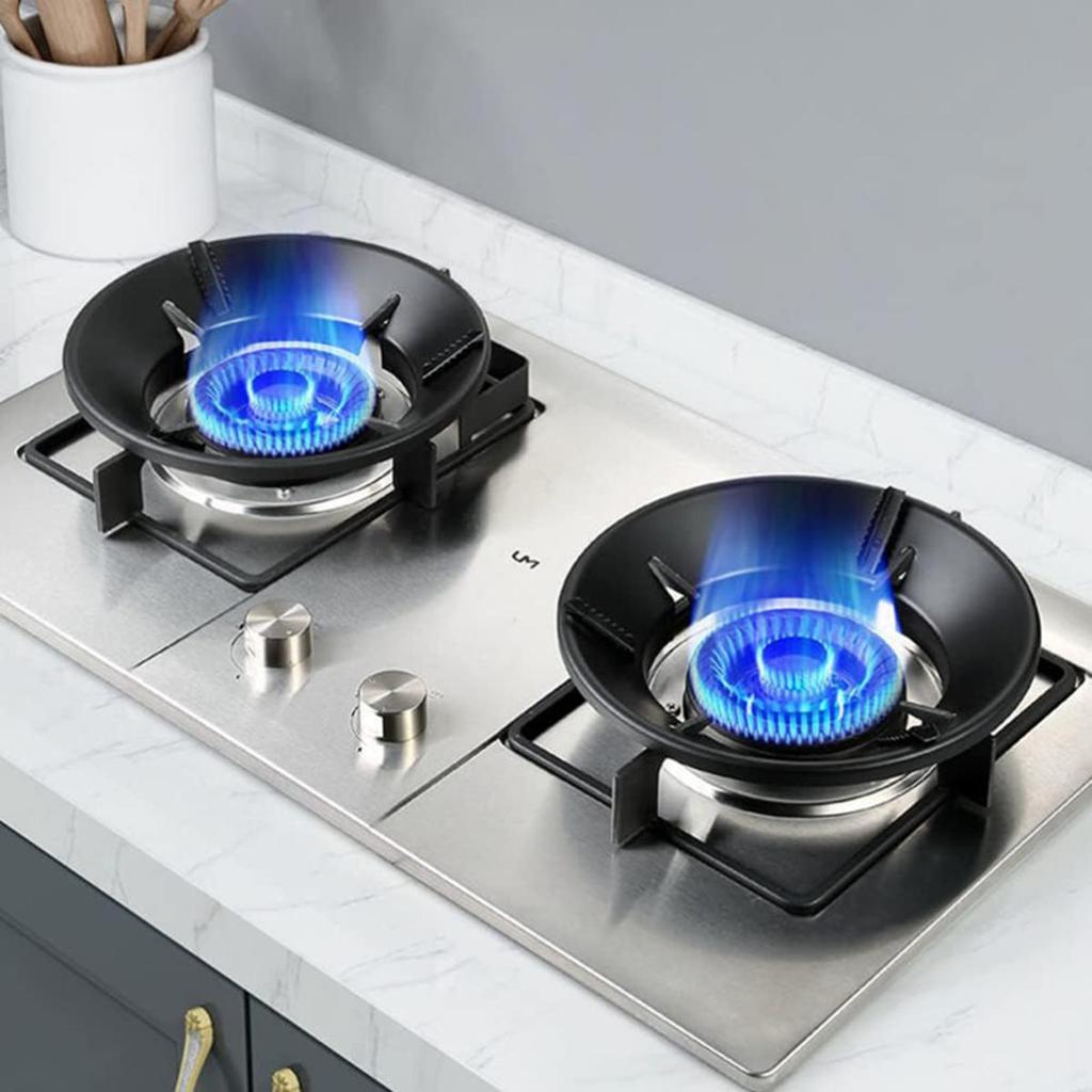Fireproof Windshield Save Gas Cover Windproof Ring Anti-skid Bracket Thicken Gas Stove Energy-saving Ring