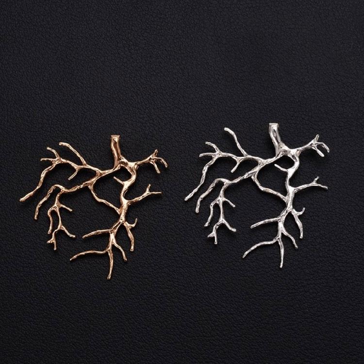 5 Copper Plating Silver/  Accessory Tree Branch Blank Base Necklace Pendants