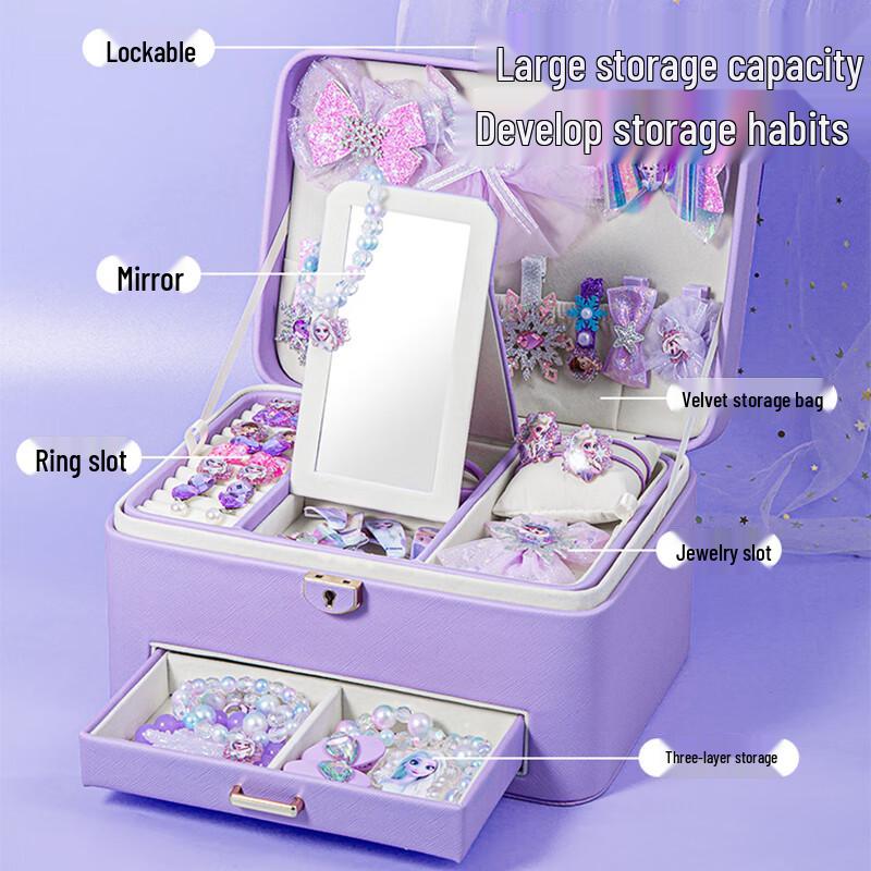 Disney Elsa Prinzessin Kinder Schmuckschatulle & Haaraccessoires Set