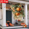 2D Flat - 2D Flat Happy Thanksgiving Autumn Maple Leaf Pumpkin Garden Flag 2 (3) Outdoor Garden Flag Double-Sided Home Decoration Courtyard Decoratio