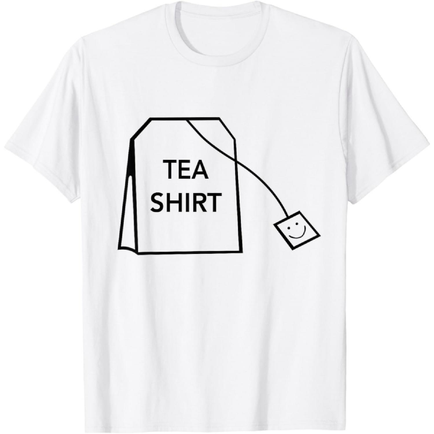 Tea Shirt Funny Tea Bag Icon Tea Drinking Lovers T-Shirt S