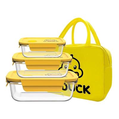 NERVISHI B.Duck Aufbewahrungsset aus gehärtetem Glas
