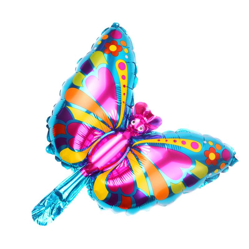 

Большие воздушные шары-бабочки Разноцветные бабочки День рождения Один год Вечеринка Алюминиевая фольга Шар Свадьба Украшения для детского душа