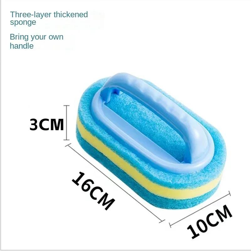 

Cleaning Brush Tool Sponge Sponge Humedo Duster Ceramic Window Trough HandleUseful Things for Kitchen Kitchen Bathroom Toilet