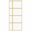 Porte coulissante - Maison Exclusive - Doré - Verre ESG transparent 90 x 205 cm - Cadre aluminium