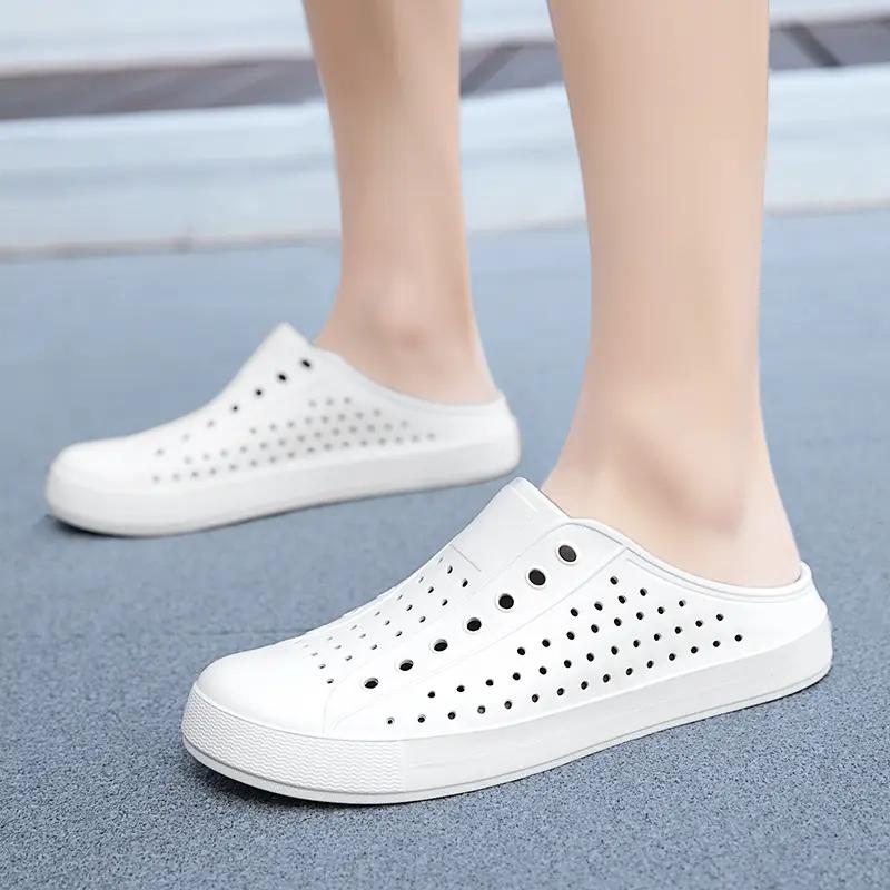 Men's & Women's Semi-slippers Waterproof and Breathable One-pedal Casual Shoes Summer Sandals Light Men's Flat Shoes Outdoor.