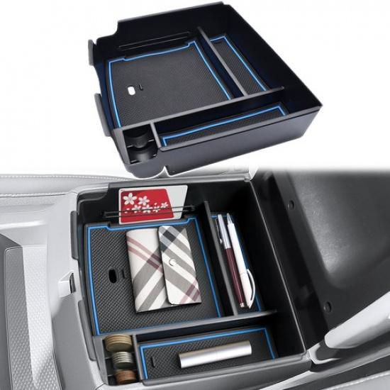 Fit -2025 Kia Carnival MPV Center Console Armrest Storage Box Organizer Blue