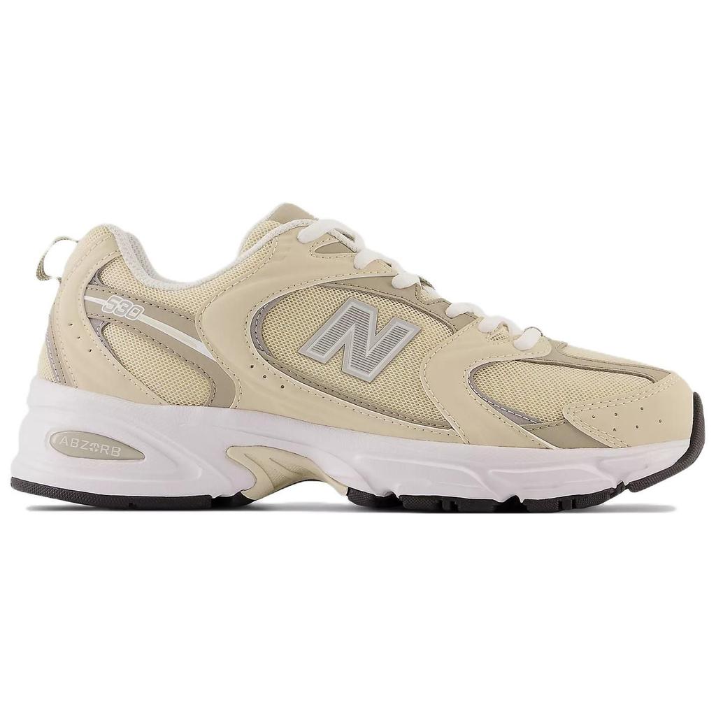 New Balance 530 Beige Réflexion Baskets Unisexe Crème Aluminium MR530SMD