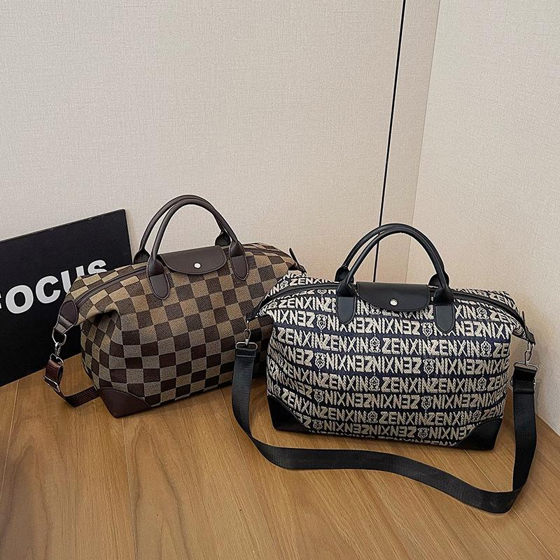 European and American Style Fashion Fitness Bag Casual Printing Design Portable Travel Bag New Texture Trend Luggage Bag