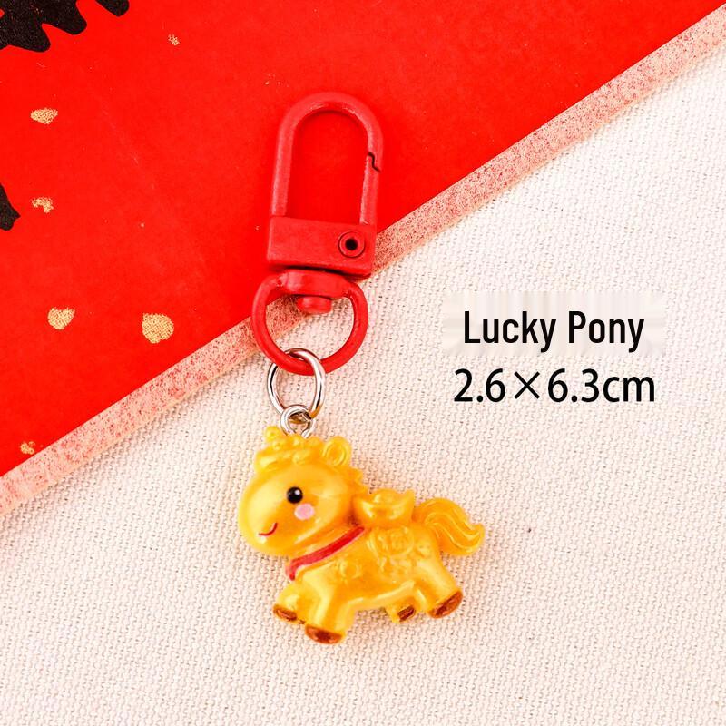 Klíčenka s pryskyřicovým koníkem štěstí