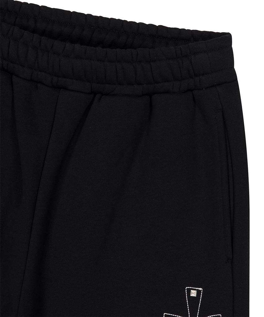 MAHAGRID Cross Stud Sweatpant Black(Mg2Gsmpa09A)
