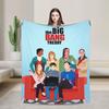 American The Big Bangs Theory Soft Warm Blanket Picnic Plush Throw Blanket Funny Couch Bed Flannel Bedspread Sofa Bed Cover