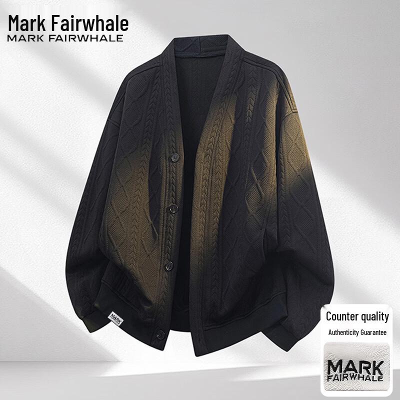 Mark Fairwhale Men's V-Neck Cardigan Sweater