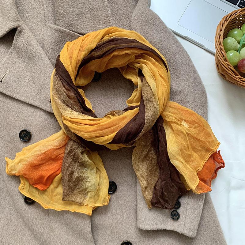 

Шарф-шаль высокого класса новый стиль верхняя одежда модная вставка теплая многоцелевая шарф галстук тай-дай шаль