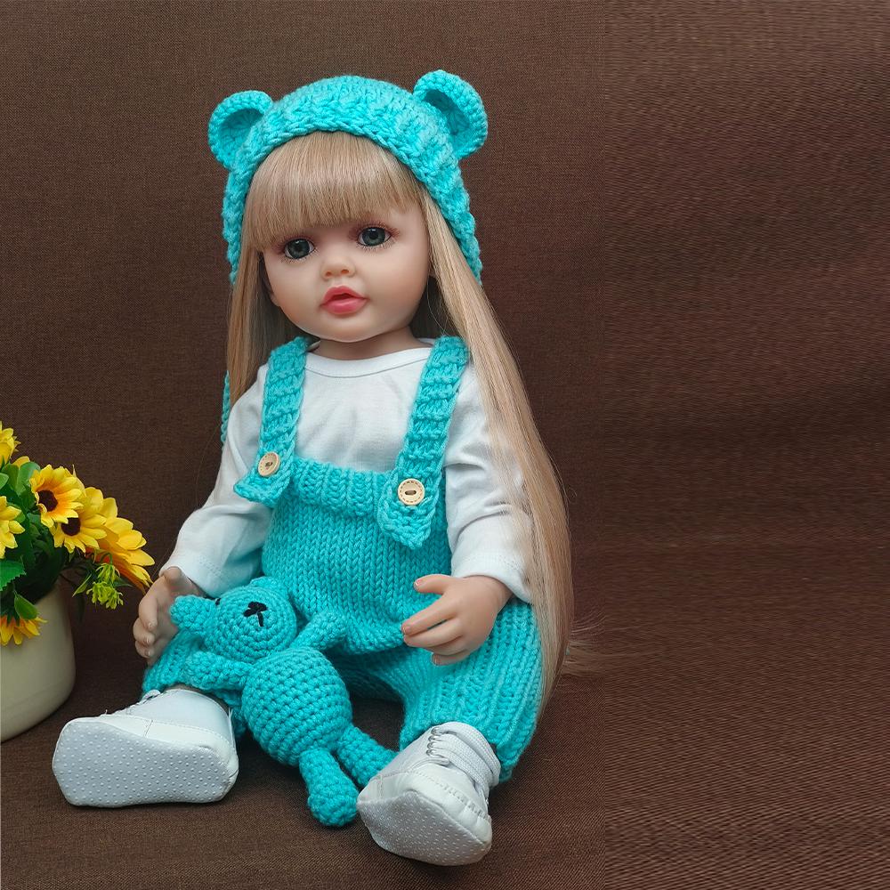 55 см силиконовая кукла реборн для девочек — фото 4