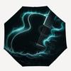 1pc Guitar Waves Automatic Folding Umbrella Compact Lightweight Travel Umbrella with 8-Rib Sturdy Frame, Windproof & Self084
