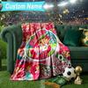 Custom Name Blanket Straw-berry Blanket Bedding Blanket for Travel, Camping, Living Rooms, Offices, Sofas, Fan Christmas gift