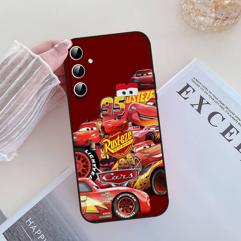 Coque de téléphone Cars L-Lightning M-McQueen Pour Samsung Galaxy S21 S22 S23 S24ULTRA S25ULTRA FE Ultra Plus5G A52S S26 Housse Souple S25 brown