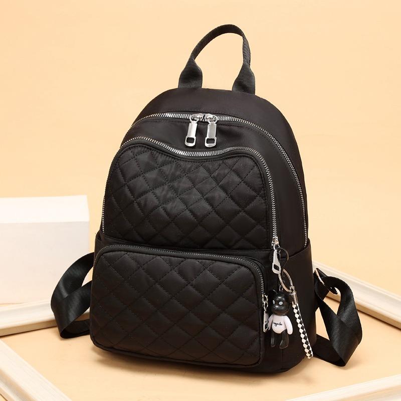 Backpack Women's New Large Capacity Going Out Fashion Travel Bag Alphabet Casual Outdoor Oxford Cloth Bag